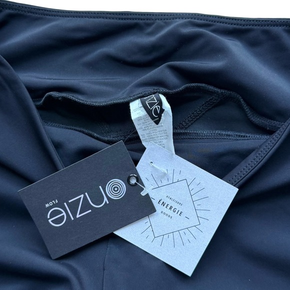 NWT Onzie Shaper Leggings Black Mesh Panel Size M/L - Picture 6 of 9